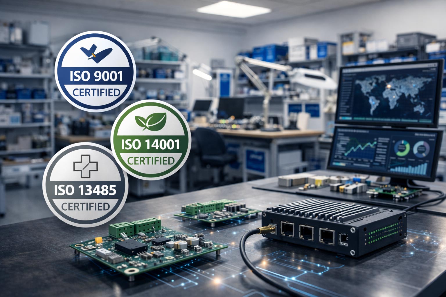 UK Electronics Successfully Passes ISO 9001, ISO 14001 and ISO 13485 Audits with Zero Nonconformances